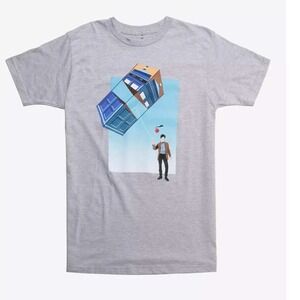 NWT Doctor Who Tardis Kite Tee Hot Topic Medium Graphic Shirt Rare SDCC Style